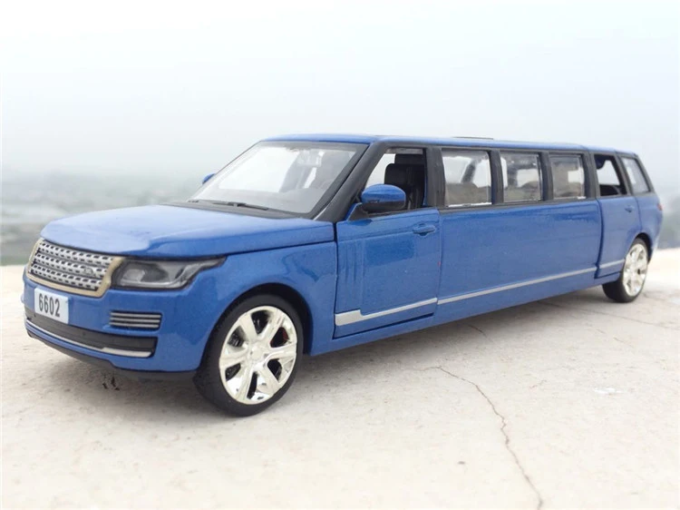 E Удлиненная 1:32 литая под давлением Модель автомобиля игрушки растягивающийся лимузин с вытягиванием назад звуковой светильник для детей игрушки - Цвет: E