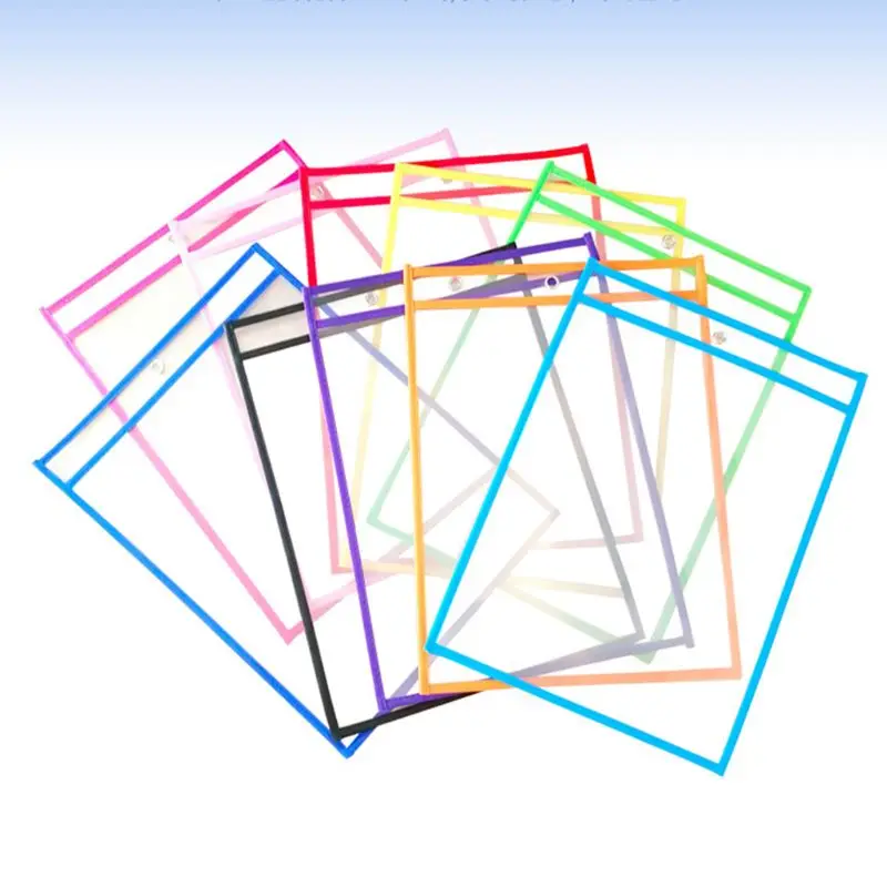 

20 Pcs/Set Puzzle Toys Dry Brush Bag Can Be Reused PVC Transparent Drawing Toy