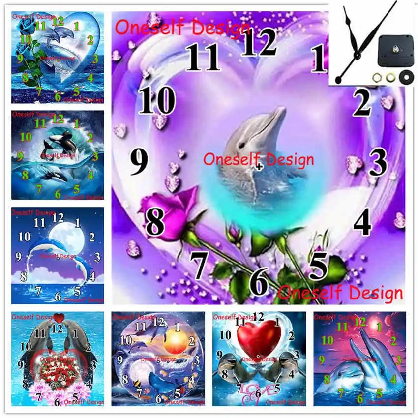 Алмазная 5d картина love полноформатная мозаика с механическими часами вышивкой в