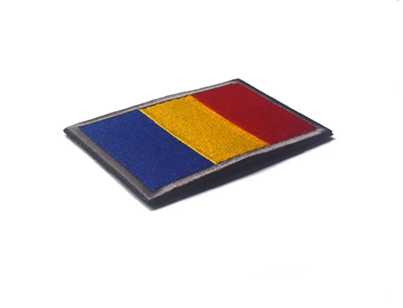 Вышитая нашивка с национальным флагом Румынии крючком MC нашивки тактические