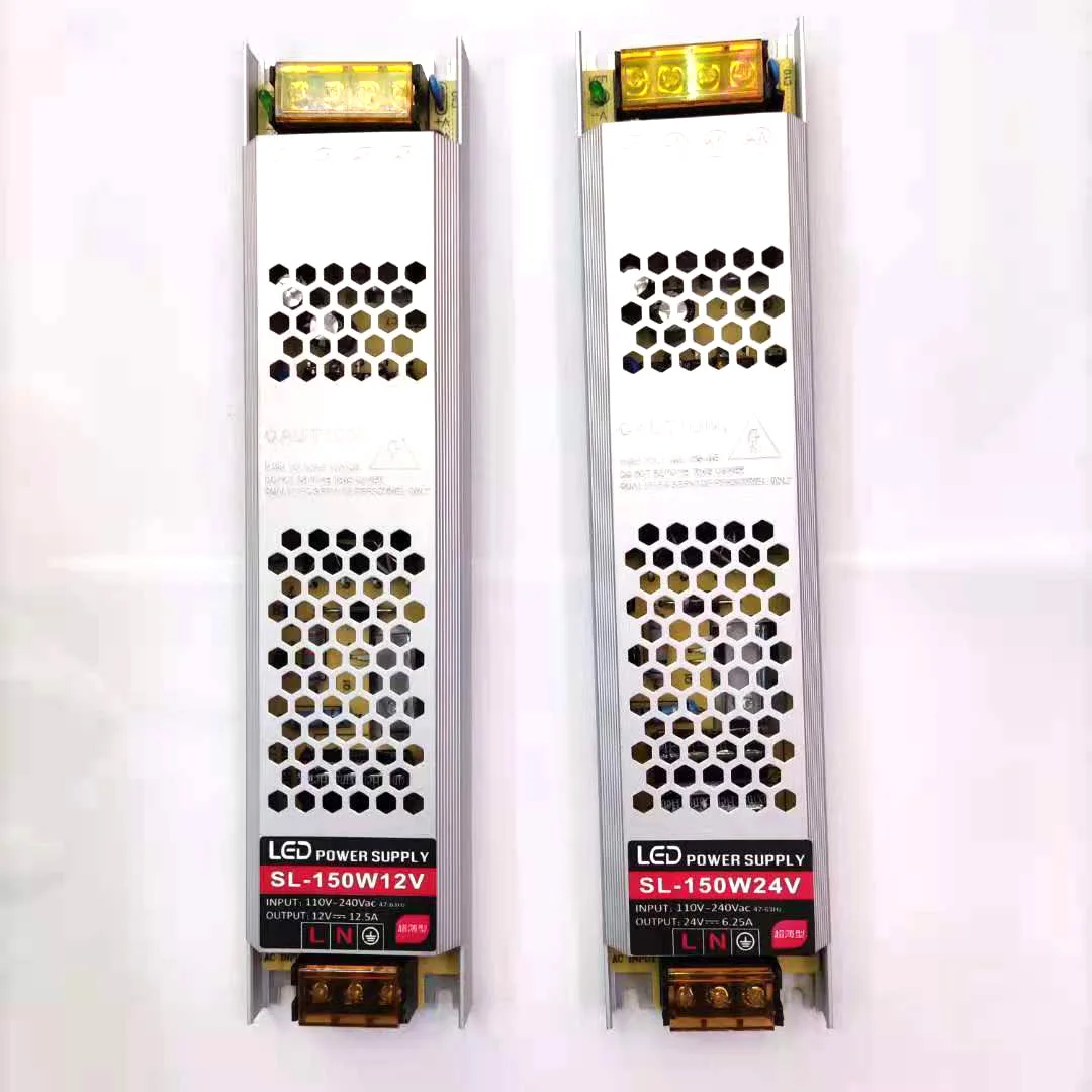 

Ultra Thin LED Power Supply DC 12V 24V Lighting Transformers 60W 100W 150W 200W 300W 400W AC190-240V Driver For LED Strip light