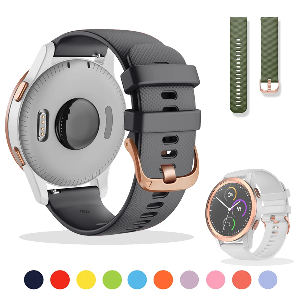 Спортивный силиконовый ремешок для Garmin vivoactive HR запястья браслет Vivoactive 3 4S Huawei B5