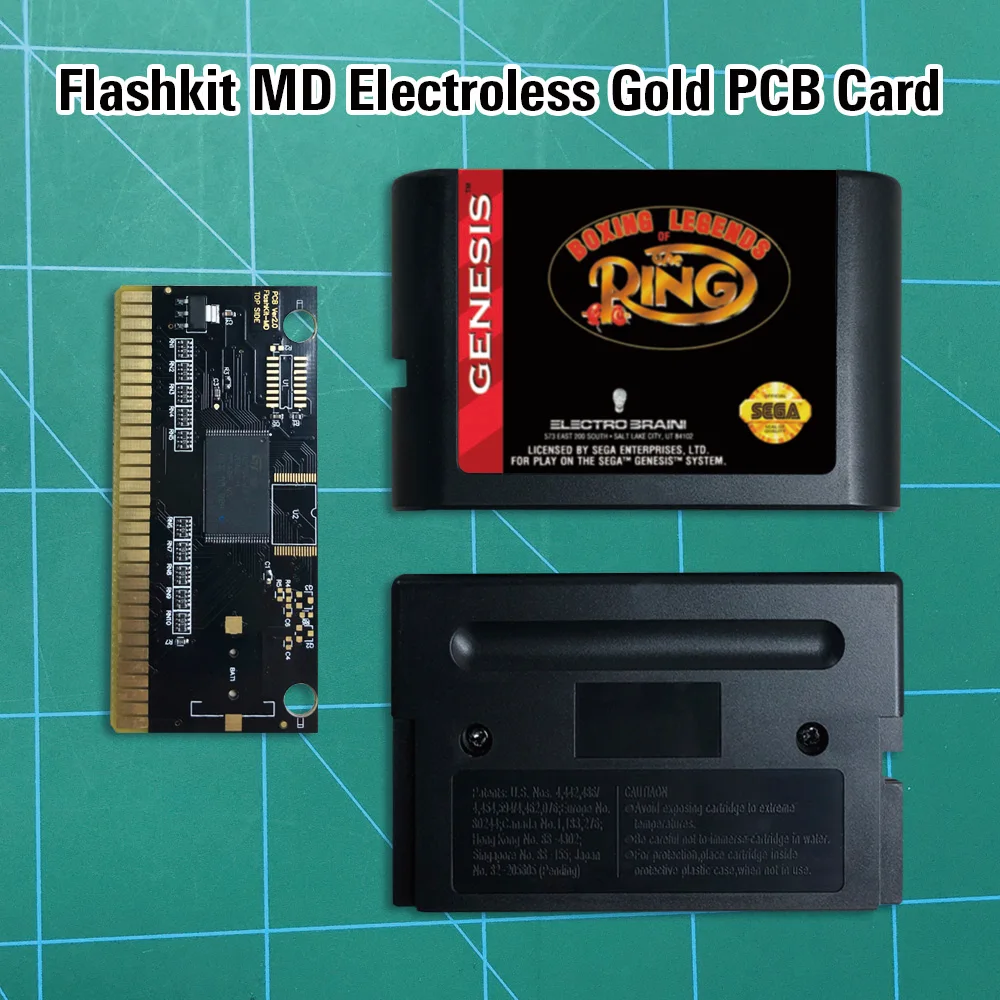Бокс легенды о кольцо-Flashkit MD никелевое золото схема на основе печатной платы 16
