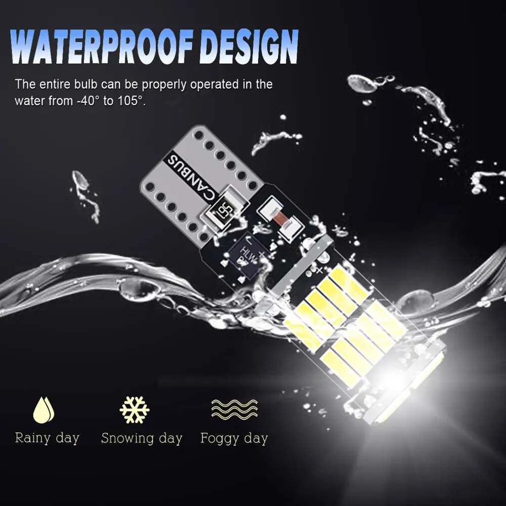 10 шт w5w светодиодный T10 Светодиодный лампочки Canbus 26SMD 4014 для Стоянкы Автомобилей