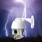 Скоростная купольная камера HD 1080p, Wi-Fi, для улицы, водонепроницаемая, полноцветная, с ночным видением, поддержка Onvif Ycc365plus App Умный домашний монитор