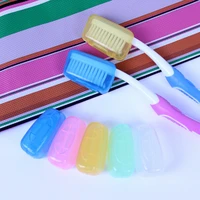 portable travel toothbrush head cover case protective caps health germproof brush case protect hike brush cleaner