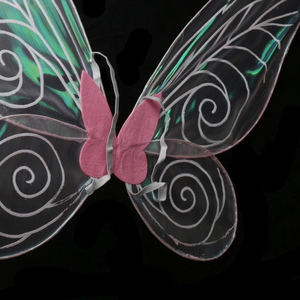 Блестящее нарядное платье с крыльями бабочки и ангела для взрослых