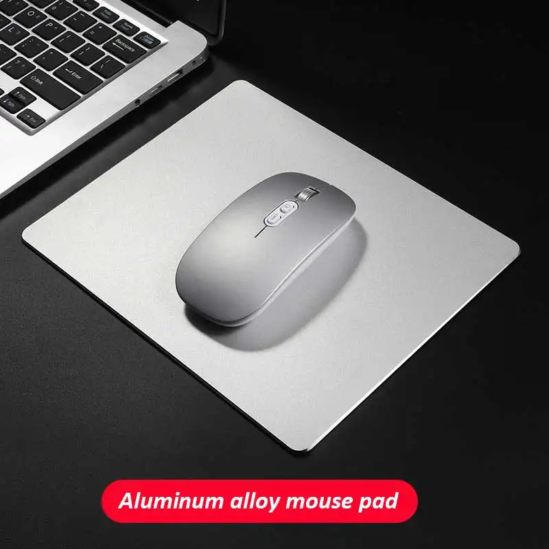 

Mouse Pad Slim Elegant Anti-Slip Aluminum Alloy Computer Gaming MousePad Use On Both Sides advanced Mouse pad
