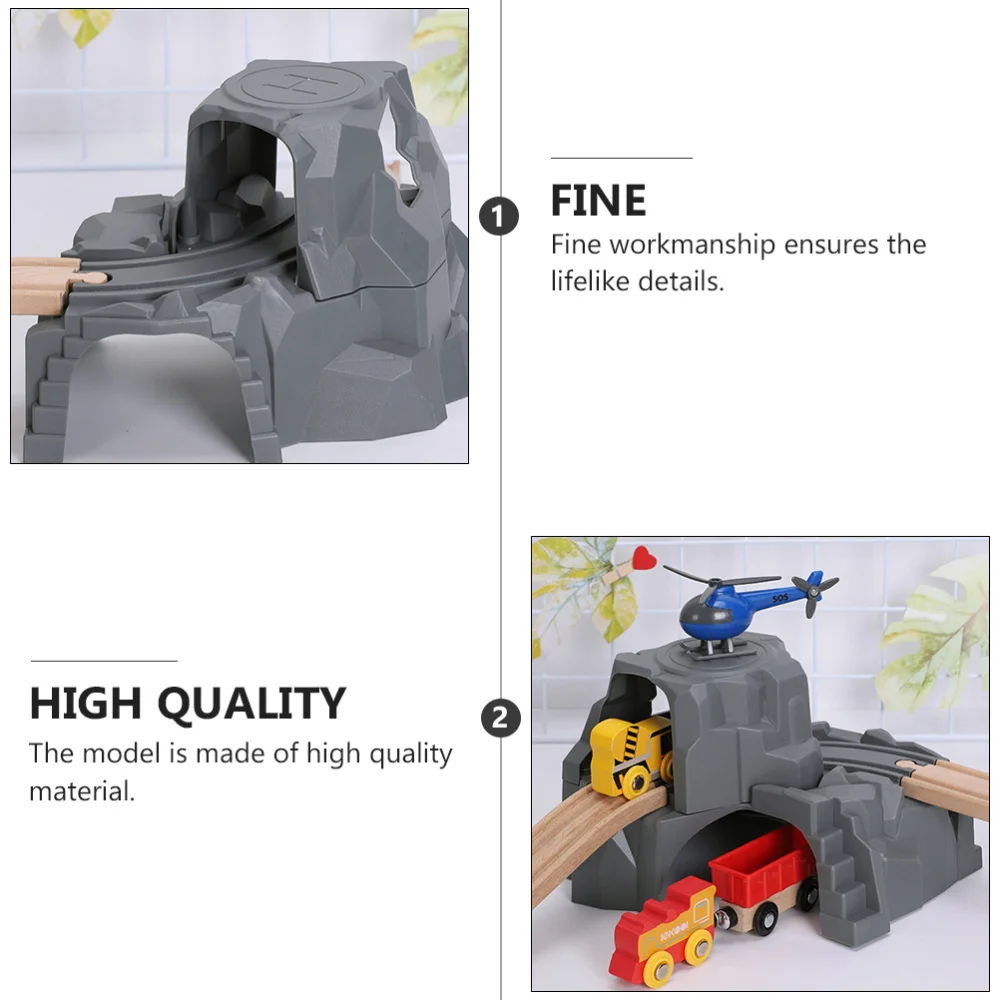

1pc Railway Tunnel Models Kids Railway Scene Model Accessory