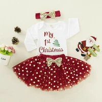 us newborn baby girls 0 18m my 1st christmas rompers skirt clothes playsuit outfit