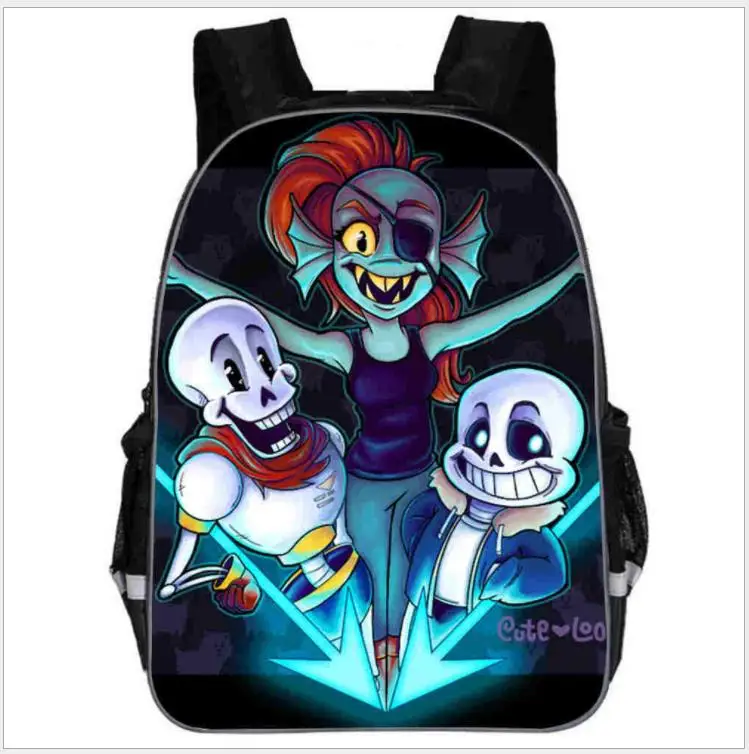 Рюкзак для мальчиков Undertale школьные ранцы с мультипликационным рисунком модные