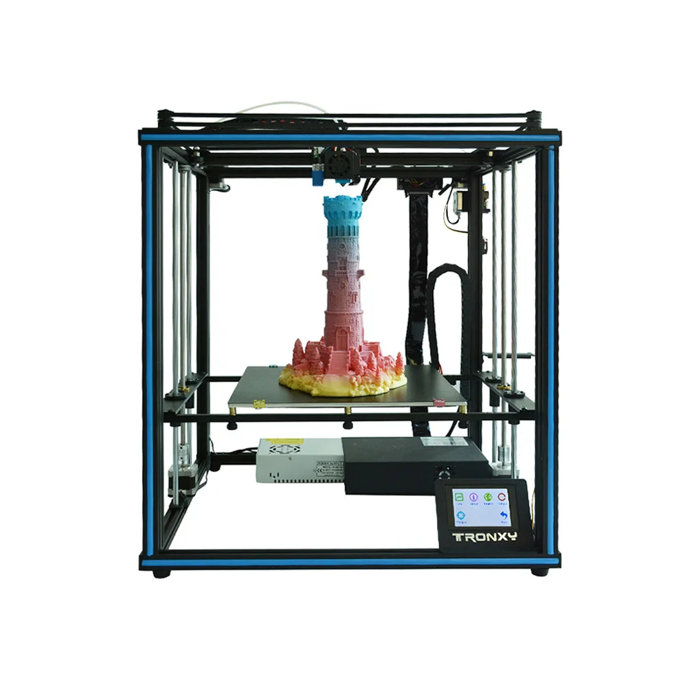 X5SA-400 Tronxy 3D принтер X5SA-400/X5SA Высокая точность 400*400*400 мм большой размер печати 3,5 дюймов TFT сенсорный экран PLA ABS Нити - Цвет: X5SA-400