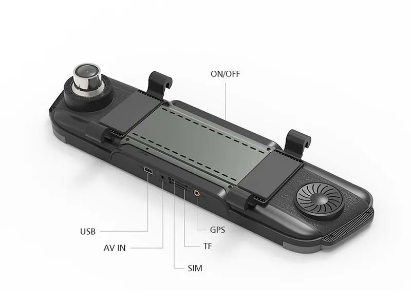FANSICOUK 3G/4G ADAS Android автомобильный видеорегистратор 10 ''поток медиа зеркало заднего вида камера gps FM видео регистраторы 32 Гб SD карта 787