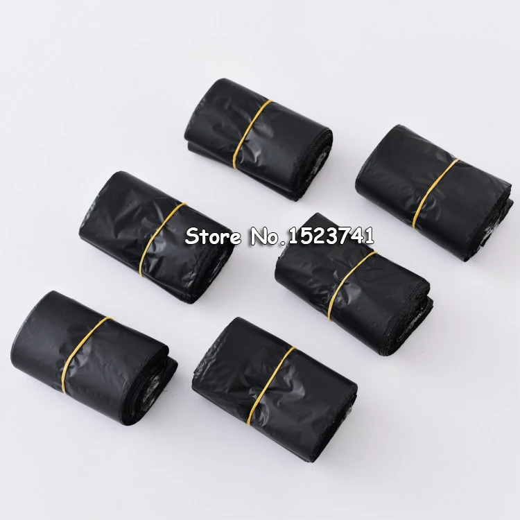 100 длинных упаковочных пакетов черные самоклеящиеся полиэтиленовые пакеты для