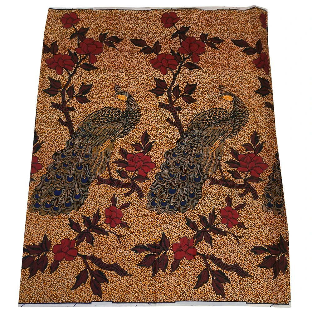 

High Quality Peacock Pattern Printed Holland DIY Fabrics For Lady Textiles