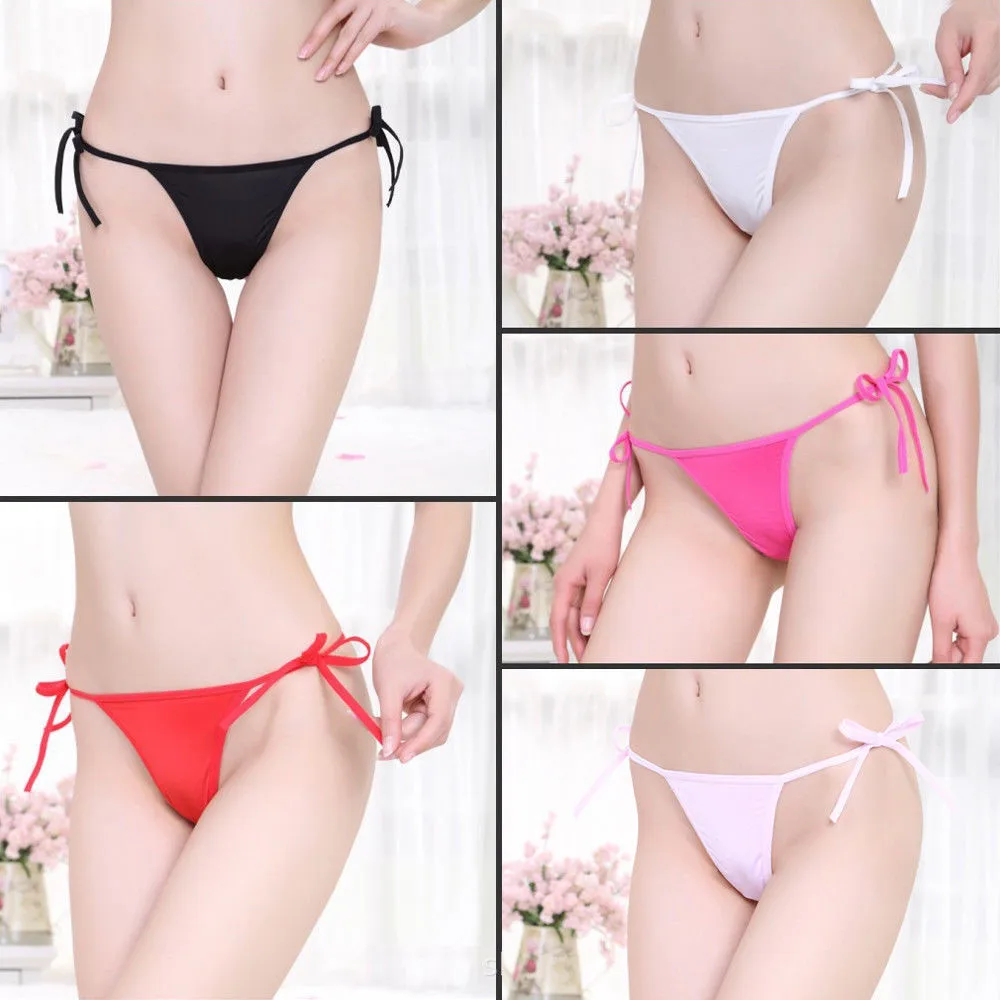 

Sexy Women's Breathable Panties Thongs Underwear G-strings Underpants Lingerie Briefs Stretch Bikinis Panties Sleek Model Thong