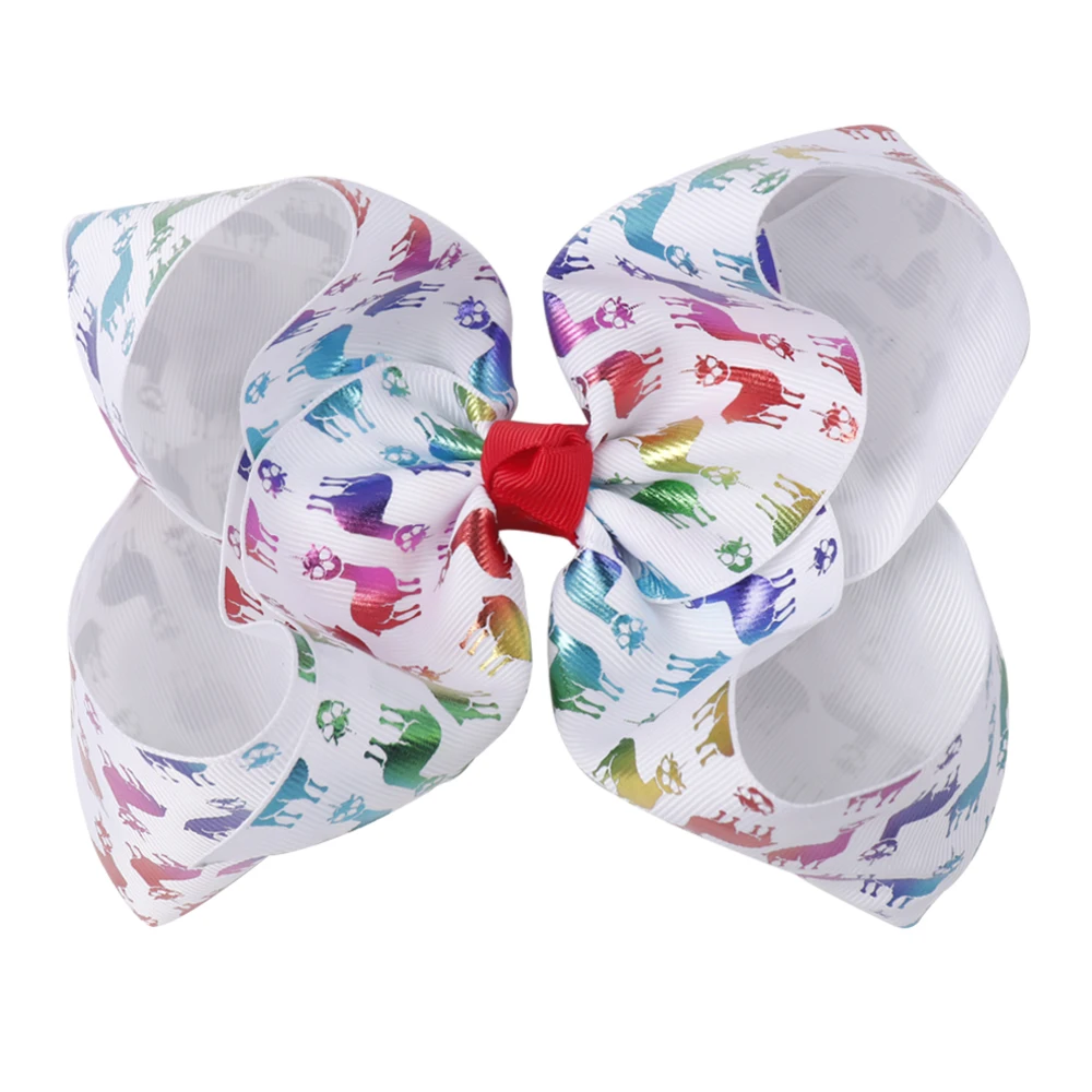 

Oaoleer 2021 New 7 Inch Large Grosgrain Ribbon Hair Bows with Clips Girl Kids Barrette Colorful Bowknot Hair Accessories