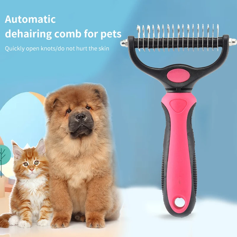 

Stainless steel Pet comb for Cat Hair Deshedding Comb Pet Dog Cat Brush Grooming Tool Hair Removal Comb Pet Supplies