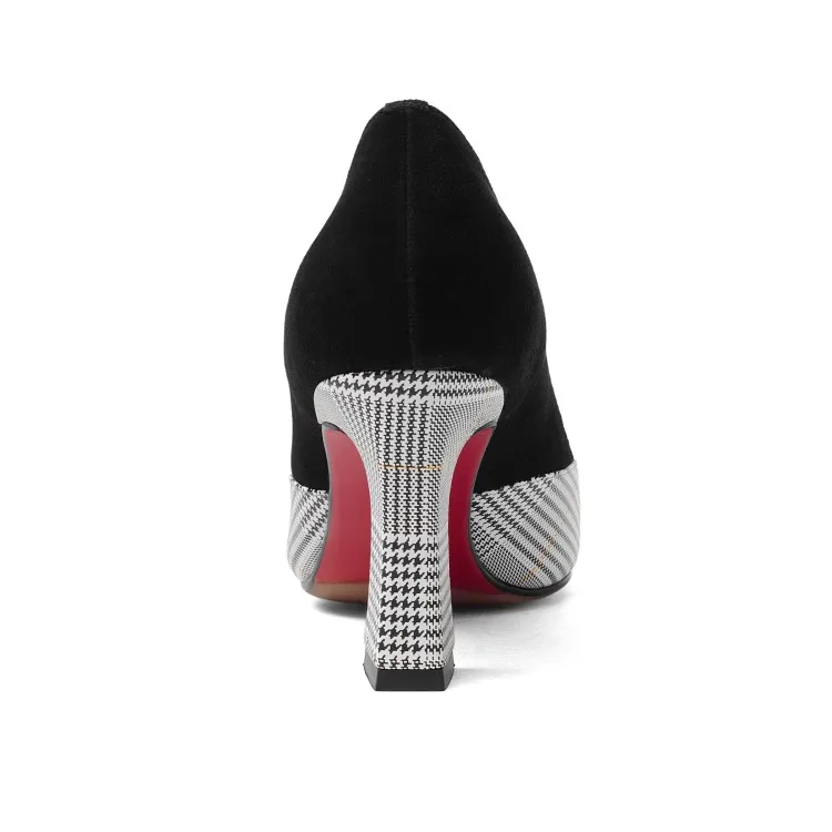 Туфли лодочки женские на высоком каблуке заостренный носок однотонные узор