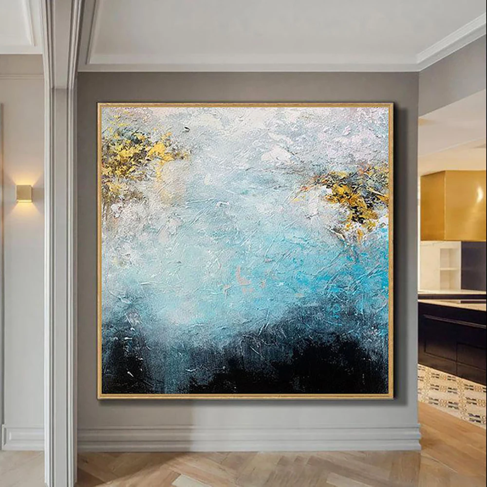 

Abstract Oil Painting Handmade Ocean Scenery Oil Painting On Canvas Wall Art For Living Room Office Wall Decoration Unframed