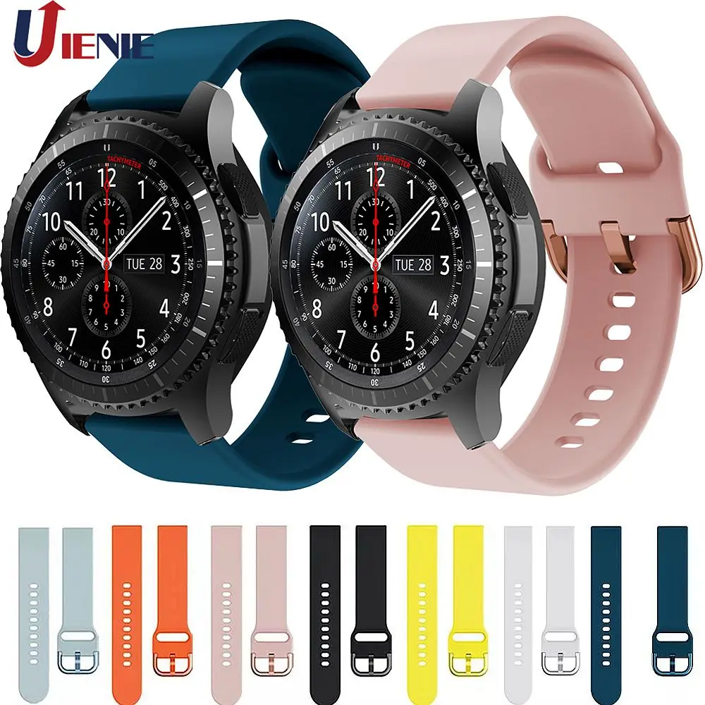 Силиконовый ремешок для часов Samsung Galaxy Watch 46 мм/Gear S3 Frontier смарт браслет спортивный