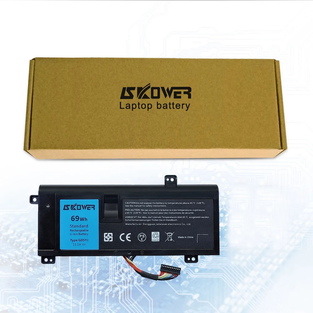 Аккумулятор 69Wh G05YJ для ноутбука Dell Alienware 14 A14 M14X R3 R4 P39G + инструменты (Бесплатная