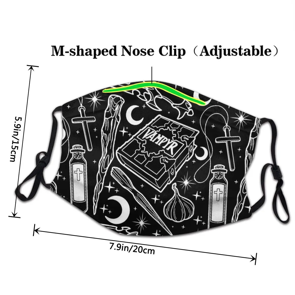 Маска для лица с изображением оружия и рота Баффи убийца вампиров Саммерс вера