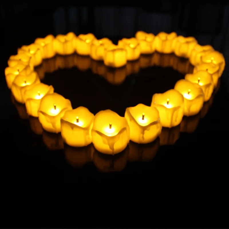 

Pack of 12 Remote or not Remote New Year Candles,Battery Powered Led Tea Lights,Tealights Fake Led Candle Light Easter Candle