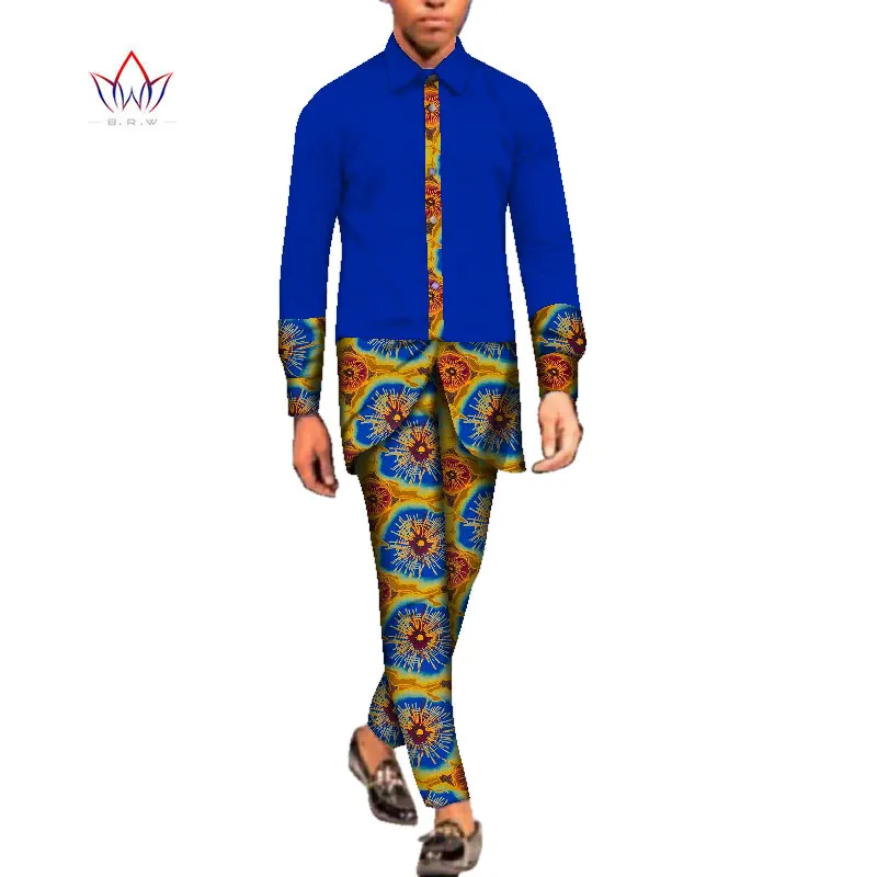 2021 мужской комплект одежды Dashiki костюмы для мужчин с длинным рукавом 2 предмета