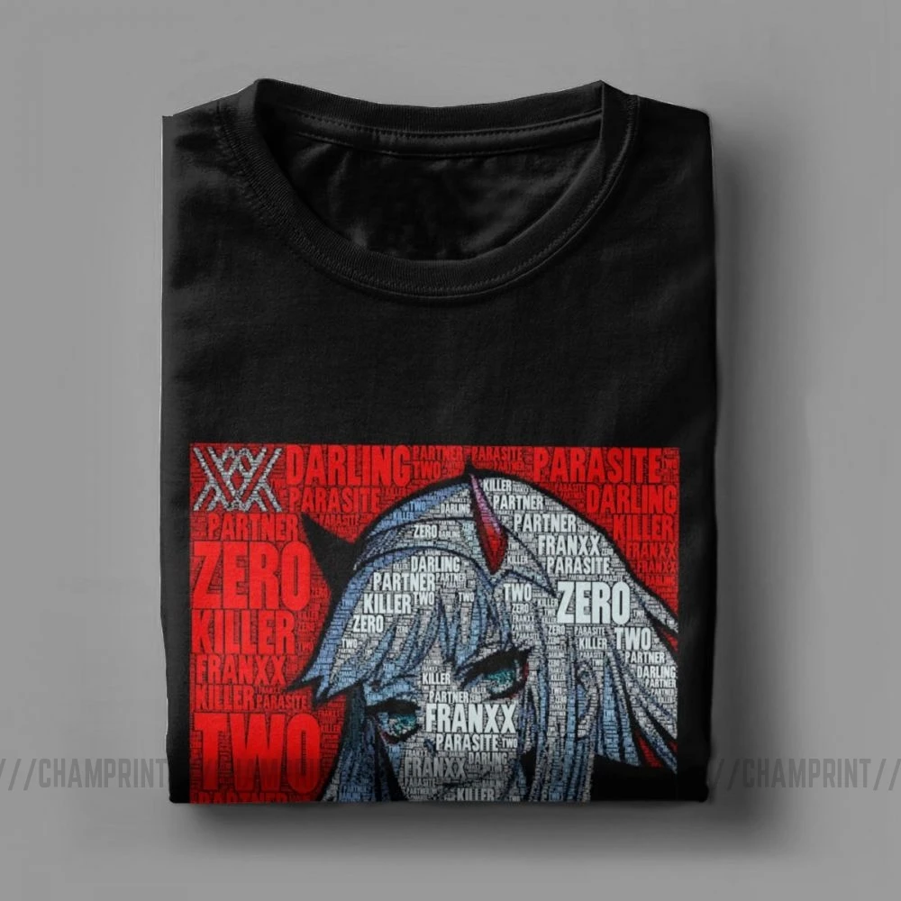 Футболка Zero Two варлинг во Франции Мужская футболка 100% хлопок футболки одежда топы