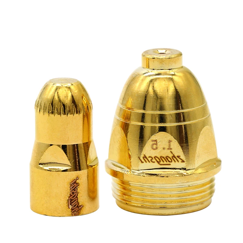 Сопло для плазменной резки, запасные части для электродов, расходные материалы, гафниевый провод, уплотнительные кольца 10 шт., медный P80.