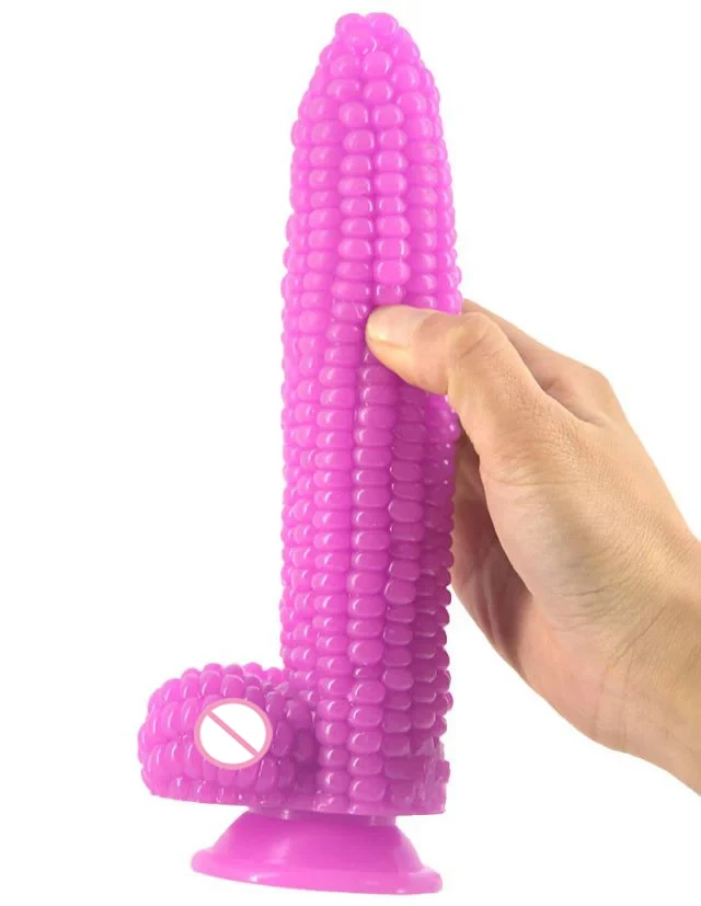 Большой фаллоимитатор для овощей в форме кукурузы с присоской интимные игрушки