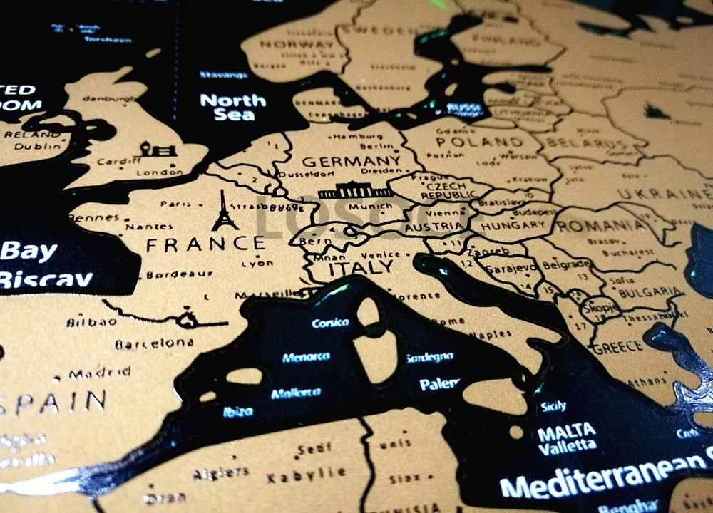 Горячая распродажа! Дорожная карта мира плакаты с флагами страны маленьким