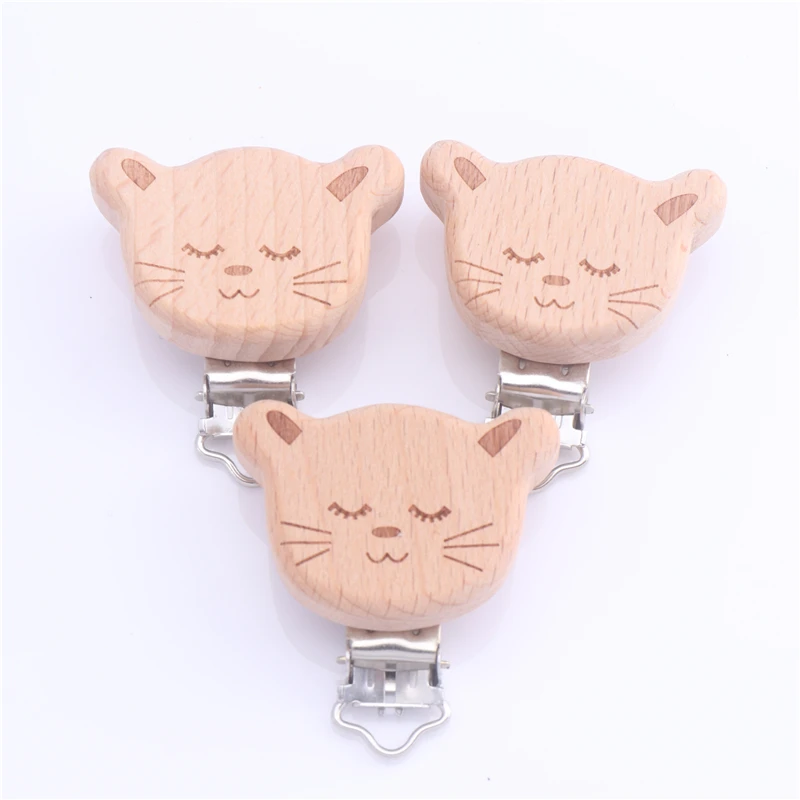 5 шт./лот пищевой бук деревянный зажим в форме животного сердца фиксатор для