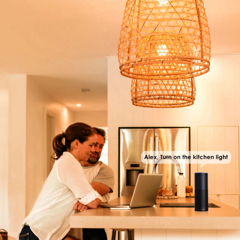 1/3 шт. Smart WiFi светильник Шарообразная светодиойдная лампа 4,5/7/11 Вт RGB/RGBW E27 Wake-Up теплые светильник s работать с Alexa Google Home рождественскую тематику, раздел-светильник s