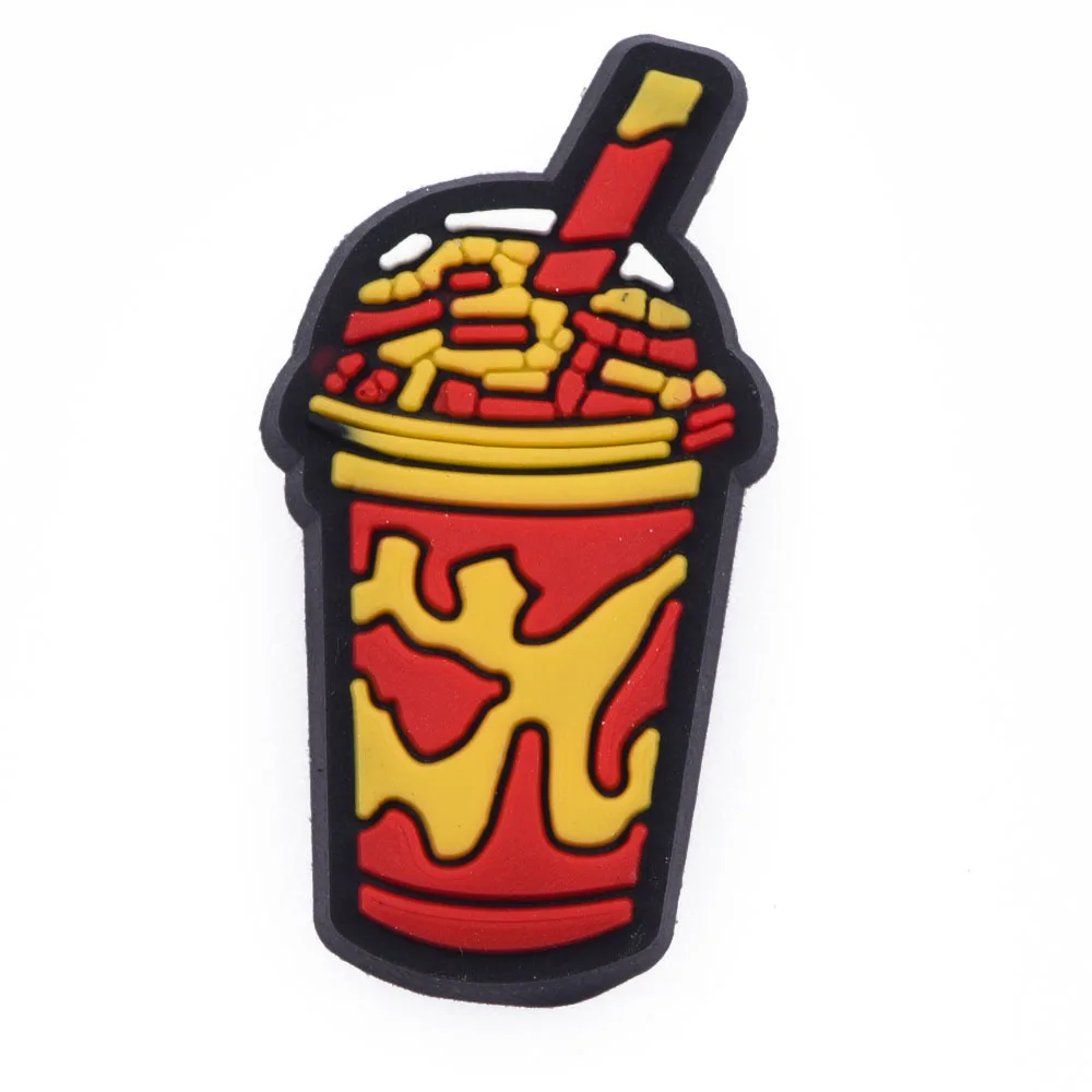 Best Sell Croc Charms Shoes Boy Drink Coffee Milk Tea Decoration Kid Ice Cream Juice Bracelet Girl Candy Popsicle Accessories