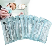 50 hot sale 3pcslot stainless dental tool set dentist tooth clean hygienes picks mirror kit
