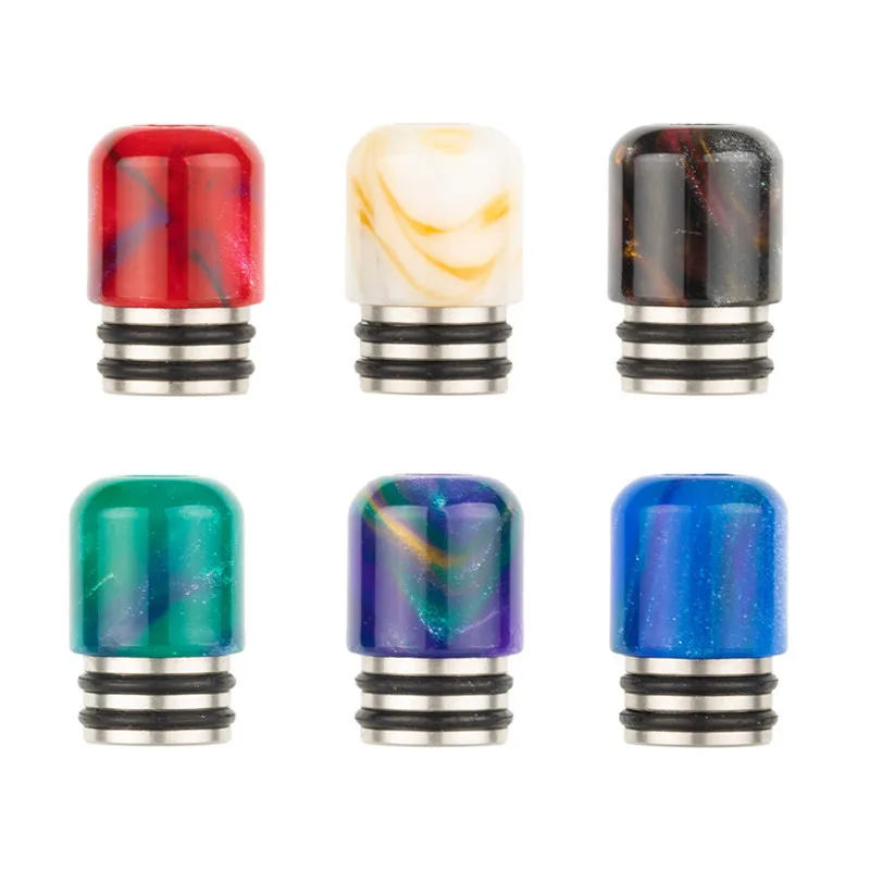 

510 Drip Tip Straight Metal base Resin Wide Bore Mouthpiece for Haku Riviera RDTA/Innokin Isub B/SiChro RDA