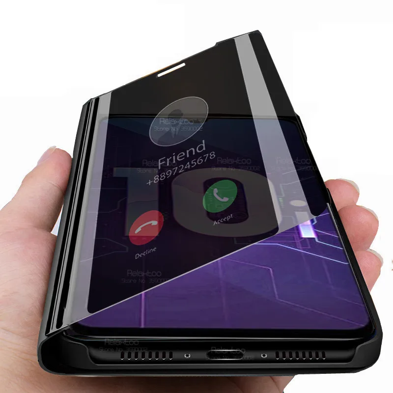 Умные зеркальные чехлы книжки для huawei honor 10i 10 lite 20 light xonor honer pro 20s 9x8s 8x 8a чехол с