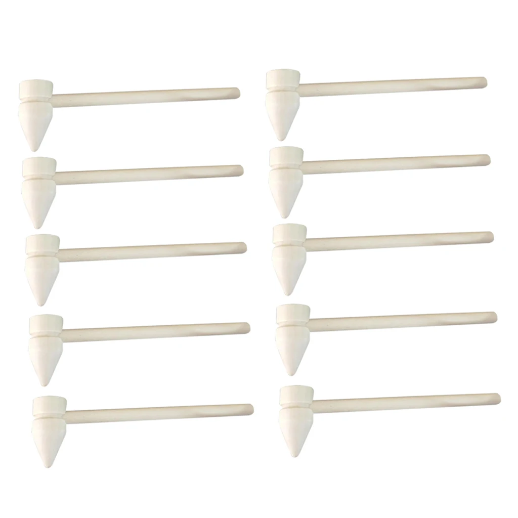 10 шт. мини-молотки из натурального дерева деревянные молотки для DIY инструменты