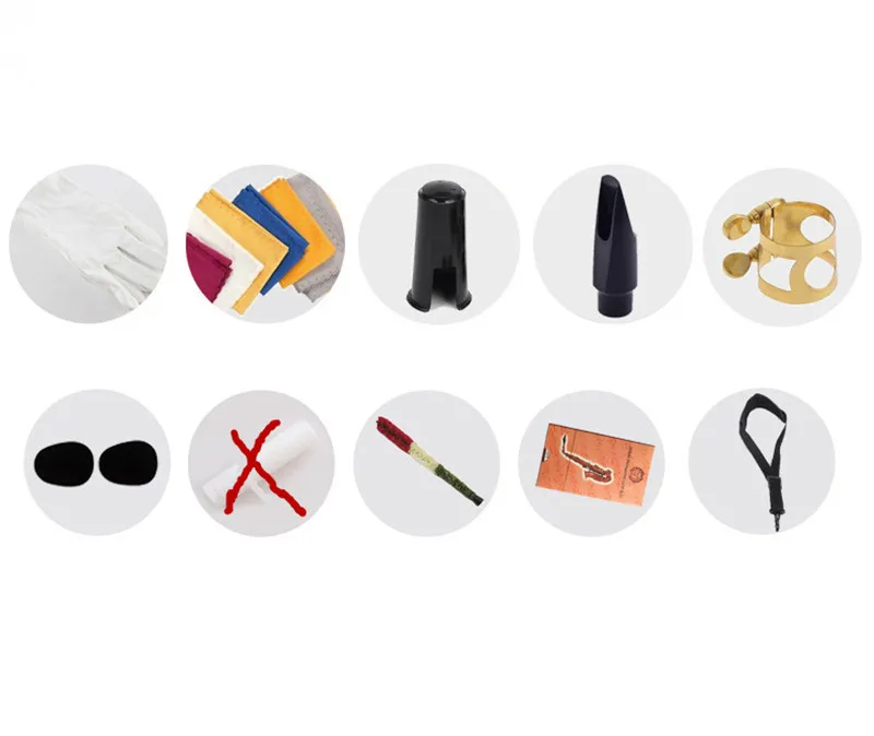 Новый высококачественный Профессиональный альт саксофон Sax плоский музыкальные