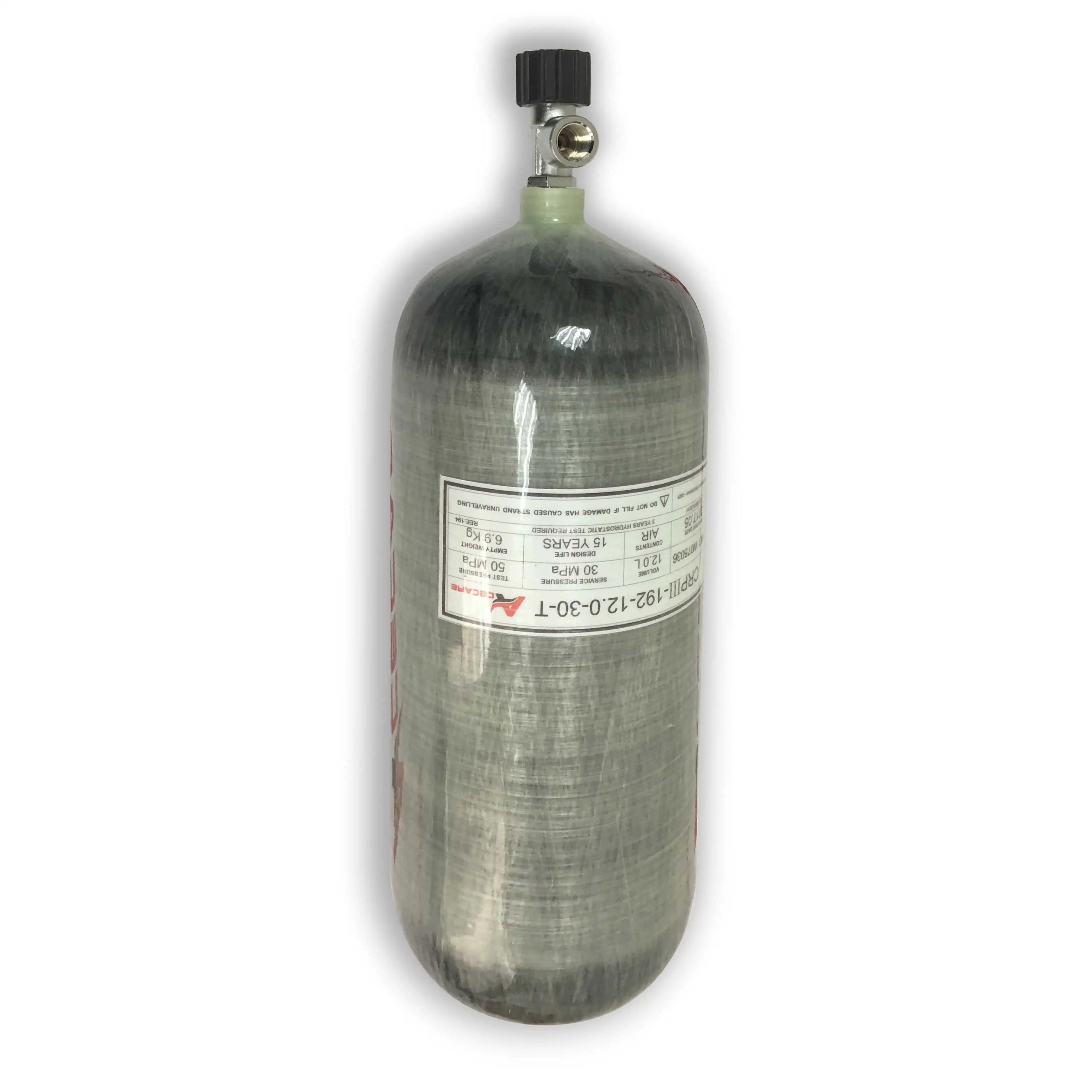 

AC31210 Cylinder High Pressure Pcp 12L Compressed Air Carbon Fiber Cylinders 4500PSI For Airgun Air Rifle Condor Pcp Acecare