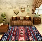 Коврики в марокканском стиле для спальни, прикроватная тумбочка, ретро этнический геометрический дизайн, для гостиной, дивана, стола, нескользящий напольный коврик, ковер для кухни и прихожей