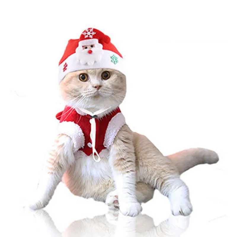 Pet Рождественская шляпа Олень Лось Санта шляпа с регулируемым ремешком для маленьких средних больших собак Рождественский фестиваль Декор костюм