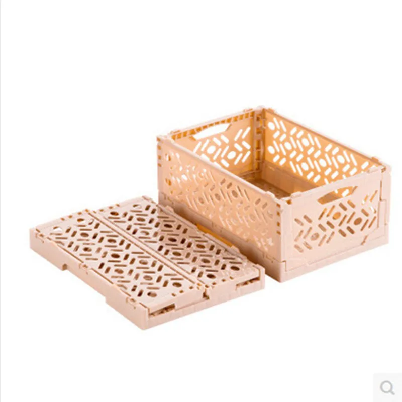 

Foldable Storage Box Plastic Office Desktop Storage Container Underwear Cosmetic Storage Household Storage Sundries Storage Box