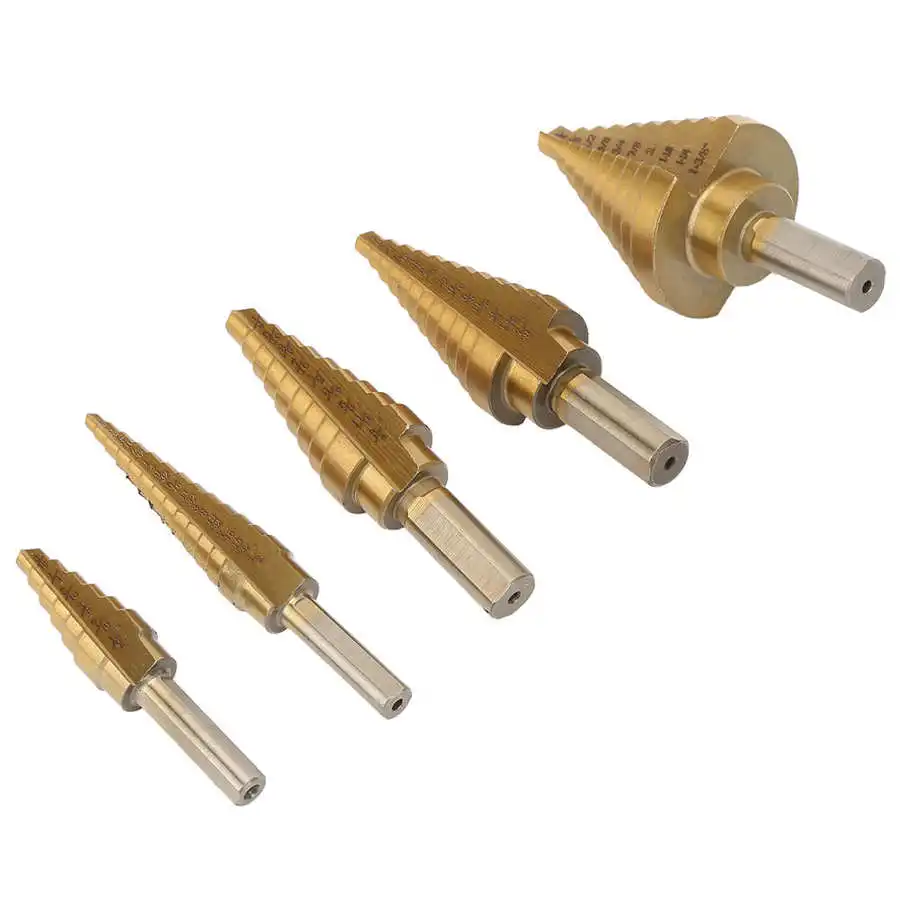 Ступенчатое сверло 6 шт. ступенчатое из быстрорежущей стали конусное