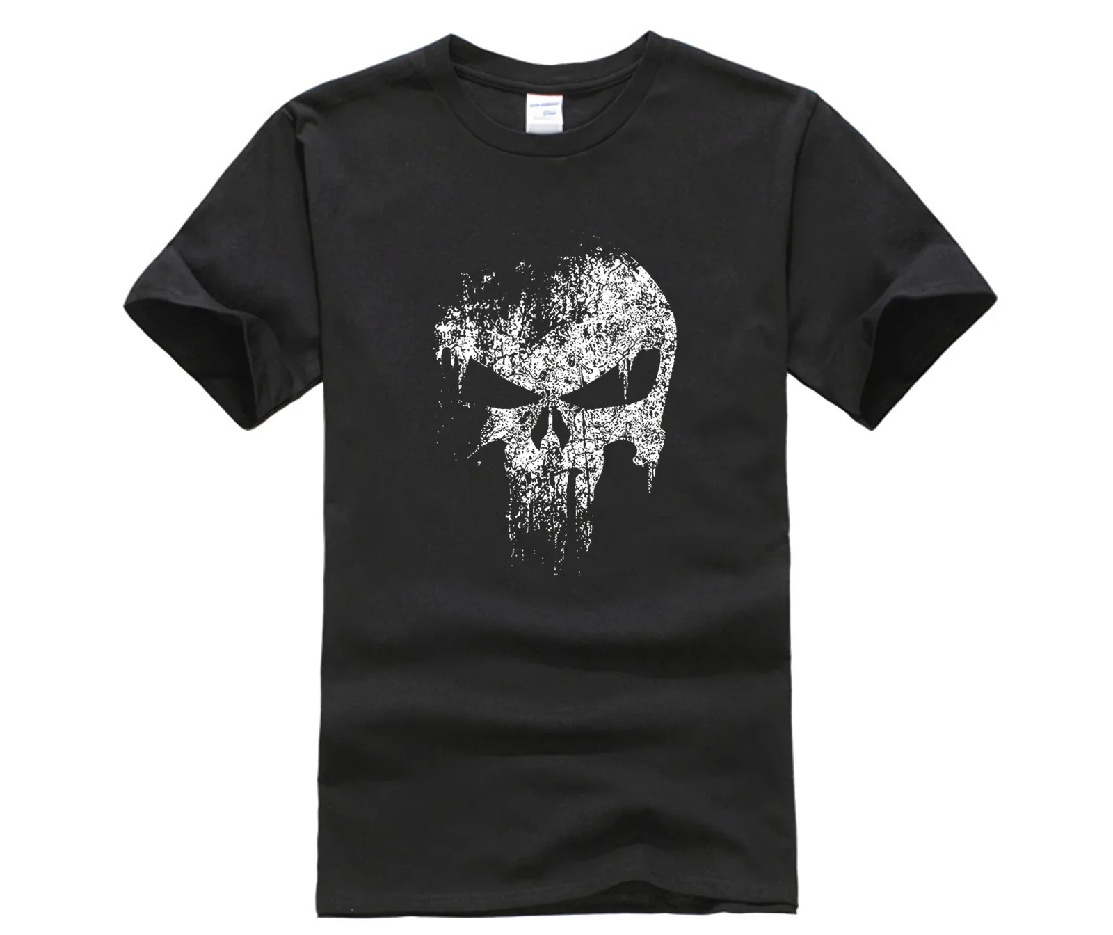 

Casual men tops the harajuku printed t shirt cotton short sleeve o neck summer mens tee shirt homme skull streetwear clothing