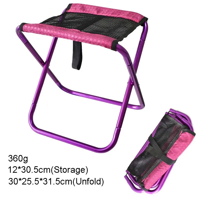 Складной стул для рыбалки Легкий пикника Кемпинг складной алюминиевый открытый