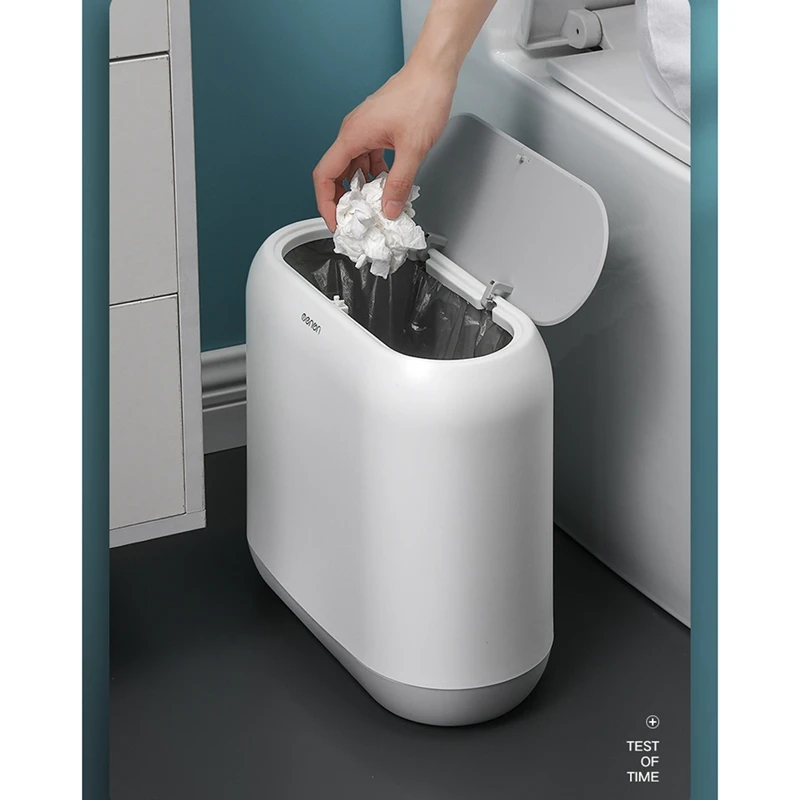 

Bedroom Household Sorting Trash Can Plastic Kitchen Bathroom Office Trash Can with Lid