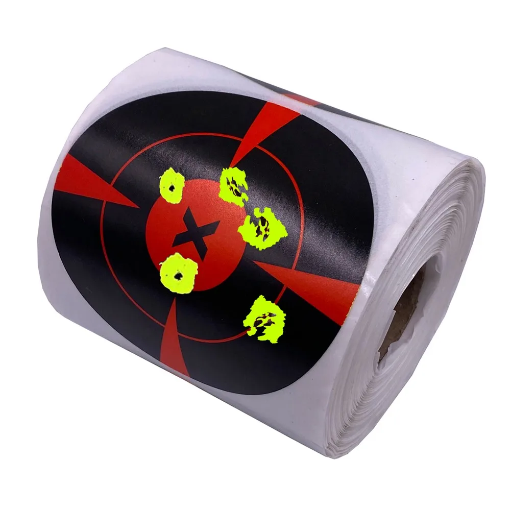 

3 Inches 7.5 Cm Splash Color Shooting Practice Target Paper Sticker Label Splash Reactive Sticker For Bow And Arrow Hunting